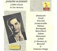 Joseph Schmidt - to The Memory [Import]