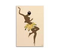 Josephine Baker Affiche sur toile sans cadre danseuse française (3) pour décoration de chambre à coucher, salon - 20 x 30 cm