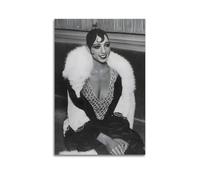 Josephine Baker Danseuse française (2) Impression sur toile sans cadre pour chambre à coucher, salon - 30 x 45 cm