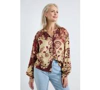 Josephine & Co Anouska Blouse Camel Print Taille: 40 | Manches longues Outlet | Femme | Marron