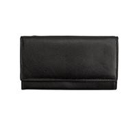 Josephine Osthoff 904 Portefeuille long en cuir pour femme avec fermeture éclair - Petit porte-monnaie - Protection RFID - Avec compartiment à monnaie, Safari, Maße: nur ca. 17,5 cm x 10 cm
