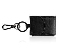 Josephine Osthoff Porte-clés unisexe & mini portefeuille en 100% cuir véritable, fait main, rangement pour AirTag, pour femmes et hommes, pour billets et pièces