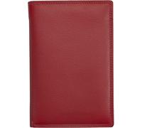 Josephine Osthoff Portefeuille Fin en Cuir - Porte-cartes RFID en Cuir Véritable Premium, Rangement Passeport & Documents, pour Homme & Femme, Unisexe, Rouge cerise