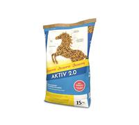 JOSERA Active 2.0 15 kg | Aliment Premium pour cheval riche en minéraux et vitamines | Muesli énergétique avec vitamine E, biotine, selenium et oméga 3 | Préserve la flore intestinale | Sac de 15 kg