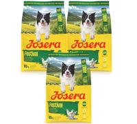 JOSERA Adult Festival Saumon et poulet (3 x 3 kg) | Nourriture sèche de qualité supérieure pour chiens actifs adultes difficiles | riche en énergie | Délicieux manteau de sauce - également à tremper |
