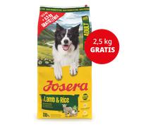 JOSERA Adult Agneau & Riz (1 x 12,5 + 2,5 kg) | Nourriture sèche de qualité supérieure pour Chiens Adultes | Monoprotéine - 100% Agneau | Faible en protéines et en Graisses - Particulièrement Bien