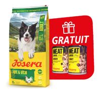 JOSERA Adult Light & Vital 12,5 kg + Josera Meatlovers 2 x 400 g GRATUIT