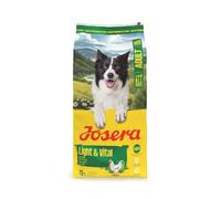 JOSERA Adult Light & Vital Huhn (1 x 12,5 kg) | Premium Trockenfutter für ausgewachsene Hunde | mit Erbse | wenig Fett & Viel Protein zur Gewichtskontrolle | Leicht verdaulich | weizenfrei |1er Pack