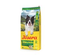 Josera Croquettes Salmon and Potato Adult – sans céréales pour chiens à l'estomac sensible – 12,5 kg