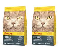 JOSERA Catelux (1 x 2 kg) | Adulte | Croquettes Premium pour Chats Adultes exigeants | Canard & Pommes de Terre | sans blé | Contre Les Boules de Poils | Nourriture pour Chats | Lot de 2