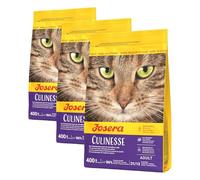 JOSERA Culinesse 400 g | Croquettes pour Chat au Saumon et Huile de Saumon | Nourriture Super Premium pour Chats Adultes d'intérieur et d'extérieur | Sachet de 400 g (Lot de 3)