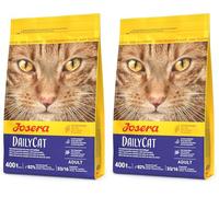 JOSERA DailyCat Grain Free 400 g | Croquettes pour Chat | Volaille, Herbes et Fruits | sans céréales | Nourriture Super Premium pour Chat Adulte | Sachet de 400 g (Lot de 2)