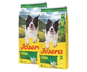 JOSERA Festival 2x12,5 kg pour chiens difficiles avec une délicieuse sauce