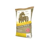 JOSERA Forêt & Prairie 15 kg | Aliment Premium pour cheval | Muesli aux herbes pour les voies respiratoires | Sans céréales | Teneur réduite en sucre et en amidon | Sac de 15 kg