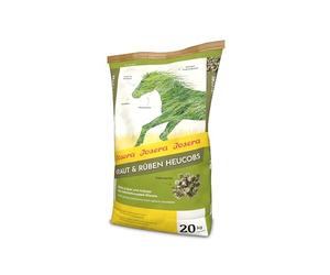 JOSERA Heucobs Herbe & betteraves (1 x 20 kg) | Nourriture pour Chevaux de qualité supérieure à Base d'herbes et d'herbes | Riche en Fibres brutes et à Faible teneur en Fruits | sans poussière ni