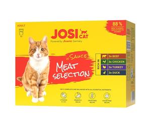 JOSERA JosiCat Multipack Meat Selection in Sauce 12x85 g saveurs de viande en sauce pour chats