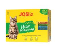 JOSERA JosiCat Multipack Mixed Selection in Sauce 12x85 g saveurs de viande et de poisson en sauce pour chats