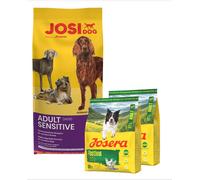 JOSERA JosiDog Adult Sensitive 15 kg pour chiens au système digestif sensible + 2×900 g de croquettes offertes