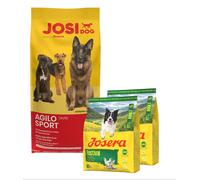 JOSERA JosiDog Agilo Sport 15 kg pour chiens actifs + 2×900 g de croquettes offertes