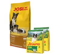 JOSERA JosiDog Family 15 kg pour chiots et chiennes allaitantes + 2×900 g de croquettes offertes