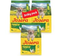 JOSERA Junior YoungStar Nourriture sèche de qualité supérieure pour Chiens en Croissance au Poulet et aux Pommes de Terre (3 x 3 kg) - Nourriture pour Chiots de Races Moyennes et Grandes pour Un