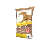 JOSERA Mash Rapide 15 kg | Aliment Premium pour cheval | Mash aux graines de lin et minéraux | Sans céréales | Pour un poil brillant et des sabots sains | Sac de 15 kg
