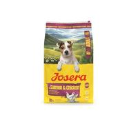 JOSERA Mini Adult Saumon & Poulet (1 x 10 kg) | Croquettes Premium pour Chiens Adultes de Petites Races | avec biotine | Petites croquettes | avec Une délicieuse Sauce en Poudre | Lot de 1