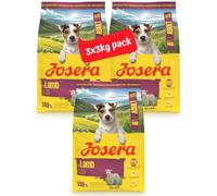 JOSERA Mini Agneau Adulte (3 x 3 kg) | Nourriture sèche de qualité supérieure pour Chiens Adultes de Petites Races | avec patate Douce, Herbes et Fruits | Petites croquettes | Extra tolérées | sans