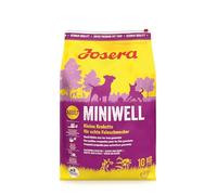 JOSERA Miniwell (1 x 10 kg) | Adult Mini | Premium Trockenfutter für ausgewachsene Hunde Kleiner Rassen | Geflügel & Reis | Kleine Kroketten | extraverträglich | weizenfrei | Hundefutter | 1er Pack