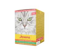 JOSERA Multipack Pâtée 6 x 85 g | Sachets fraicheur pour chat | Sans céréales | Poulet épinards, canard & poulet persil, dinde courgettes | Nourriture humide Super Premium pour chat adulte | Lot de 6