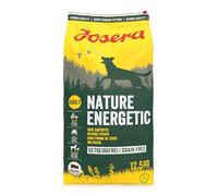 JOSERA Nature Energetic (1 x 12,5 kg) | Adult | Premium Trockenfutter für ausgewachsene & sportliche Hunde | Geflügel & Erbsen & Süßkartoffel - Ohne Kartoffel | getreidefrei | Hundefutter | 1er Pack