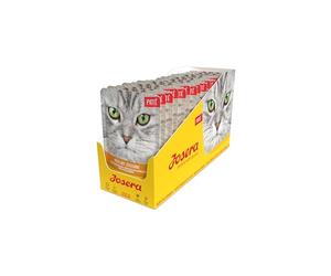 JOSERA Pâtée dinde & courgettes (16 x 85 g) | Sachets fraicheur pour chat avec de l'huile de saumon | Sans céréales | Nourriture humide Super Premium pour chat adulte | Lot de 16