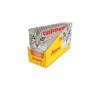 JOSERA Pâtée poulet & épinards (16 x 85 g) | Sachets fraicheur pour chat avec de l'huile de saumon | Sans céréales | Nourriture humide Super Premium pour chat adulte | Lot de 16