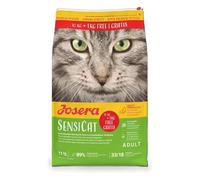 JOSERA SensiCat Nourriture sèche de qualité supérieure pour Chats sensibles Adultes (1 x 10 + 1 kg) - Formule Extra tolérée - sans blé - Nourriture pour Chat - 1 Paquet