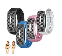 JOSFIT Ultrasonic Wristband, JOSFIT Wristband, Lympunclog Titanium Wristband, Adjustable Energy Balance Bracelet Titanium Unclog Wristband for Men's and Women's (4PCS)