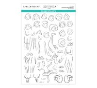 Josh Griffiths Studio Lot de tampons transparents illustrés pour garçons et filles