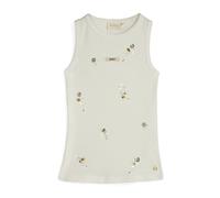 Josh V, Femme, Tops, Blanc, Taille: 42 FR Top ajusté Swanny avec détails perlés