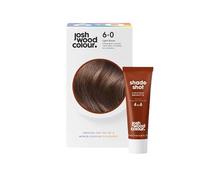 Josh Wood Coloration permanente 6.0 + châtaignier brunette - Lot de 4 à 6 - Couleur permanente frappante avec complexe brillant, couverture 100 % des cheveux blancs, sans ammoniaque, doux pour les