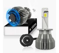 JOSHF Ampoule D2S D2R LED Phares pour Voiture, Anti Erreur 110W 28000LM 6000K Xénon Blanc Led D1S pour Feux de Croisement Route avec Ventilateur, Rechange Lampes Xenon HID(2 Ampoules)