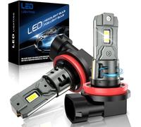 JOSHF Ampoule H11 LED Avec Ventilateur Silencieux 26000LM 110W 600% LM 6500K Blanche Phares LED H11/H8/H9 Voiture,Remplacement Halogène,DC12V, 2Ampoules