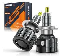 JOSHF Ampoule H7 LED, 110W 360°CSP 20000LM 6000K Blanc Phares Voiture Feux de Coisement et Route Phares-1 Pair H7 LED Voiture Ampoules Anti Erreur Remplacement Halogènes