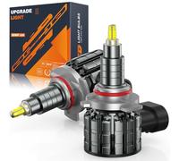JOSHF Ampoule HIR2/9012 LED,110W 360°CSP 20000LM 6000K Blanc Phares Voiture Feux de Coisement et Route Phares-1Pair HIR2/9012 Led Voiture Ampoules Anti Erreur Remplacement Halogènes