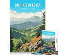 Joshinetsu Kogen NATL Park Puzzles 1000 pièces pour Adolescents Recall Power Serene Escape Precise Edges Cadeau d'anniversaire (38x26cm)