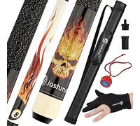 JOSHMAR Bâton de billard professionnel - Queue de billard haut de gamme fabriquée avec un beau design unique et luxueux et la meilleure qualité de bois dur canadien. Comprend 4 accessoires pour garder