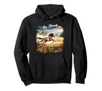 Joshua 1:9 Be Strong & Courageous - Girls Horse Verse Sweat à Capuche