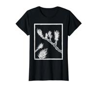Joshua Tree Linocut Print - Encre Blanche T-Shirt Graphique avec Valeur