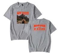Josiah Queen Mt Zion Merch T-shirt unisexe décontracté col rond à manches courtes, gris, XXL