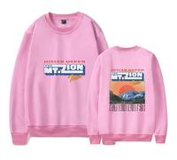 Josiah Queen The Mt. Zion Tour Sweat-shirt décontracté unisexe col rond manches longues, rose, S
