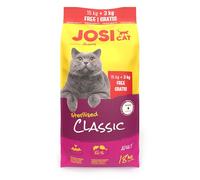JosiCat Sterilised Classic Nourriture sèche pour Chats castrés (1 x 15 + 3 kg) - Nourriture sèche de qualité supérieure pour Chats castrés - avec Peu de matières Grasses et Beaucoup de protéines