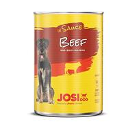 JosiDog Beef in Sauce (12 x 415 g) | Nourriture Humide pour Chien Adulte | Bœuf en Sauce | Développé par JOSERA | Lot de 12 boîtes